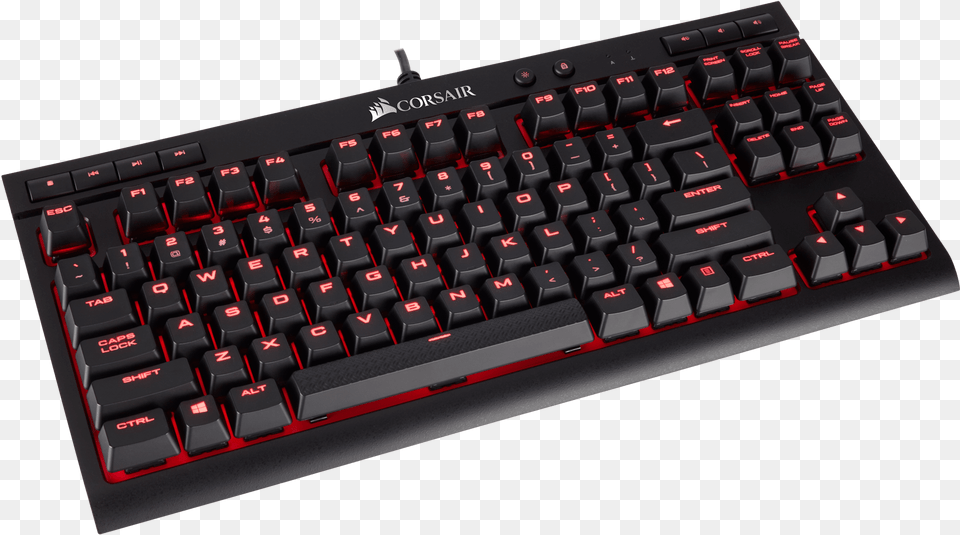 Corsair On Thursday Announced A New Portable Mechanical K63 Compact Mechanical Gaming Keyboard Cherry Mx Red, Computer, Computer Hardware, Computer Keyboard, Electronics Png Image
