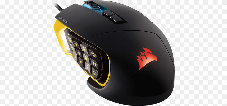Corsair Scimitar Gaming Mouse Yellow, Computer Hardware, Electronics, Hardware Free Png