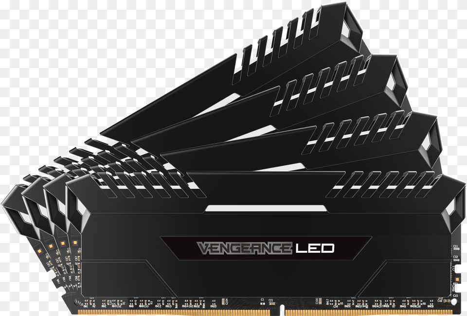 Corsair Vengeance Led 32gb 4x 8gb 3200mhz Cmu32gx4m4c3000c15 Ddr4 Ram Led Blue, Electronics, Hardware, Keyboard, Musical Instrument Png Image