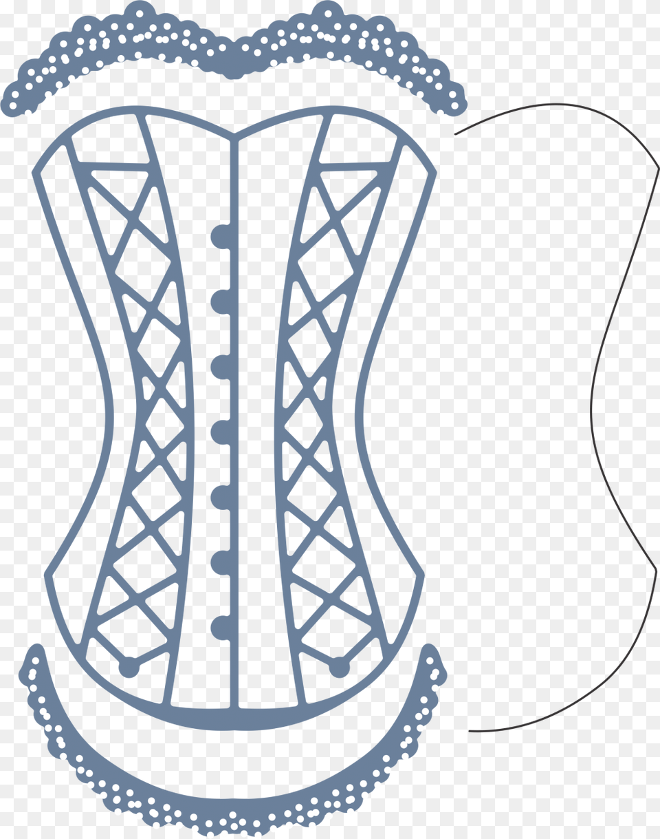 Corset W Angel Wing Piece Die Set, Clothing, Ammunition, Grenade, Weapon Png Image