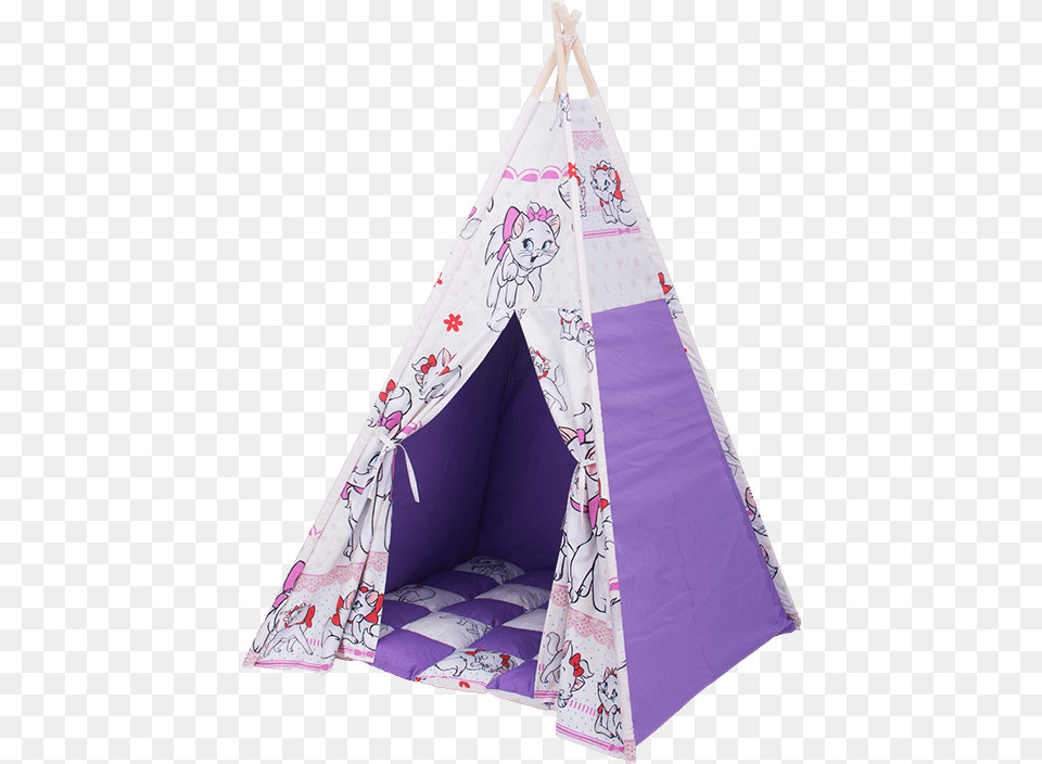 Cort Teepee Cu Pisicute Si Salteluta De Joaca Inclusa, Tent, Camping, Outdoors Free Transparent Png