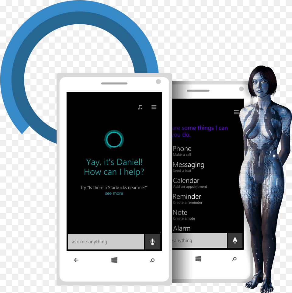 Cortana For Windows Phone 8 Trocadro Gardens, Adult, Electronics, Female, Mobile Phone Png Image