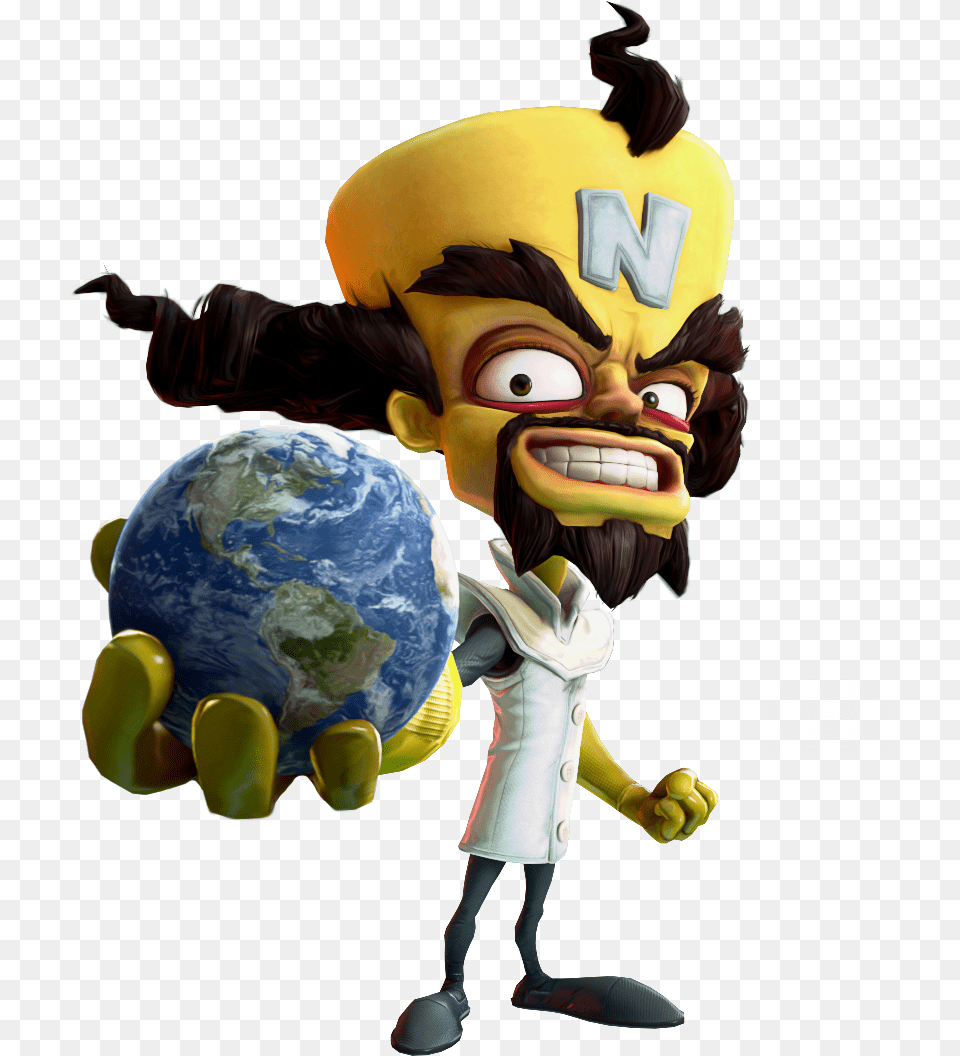 Cortex Scared Crash Bandicoot, Baby, Person, Sphere, Astronomy Png Image