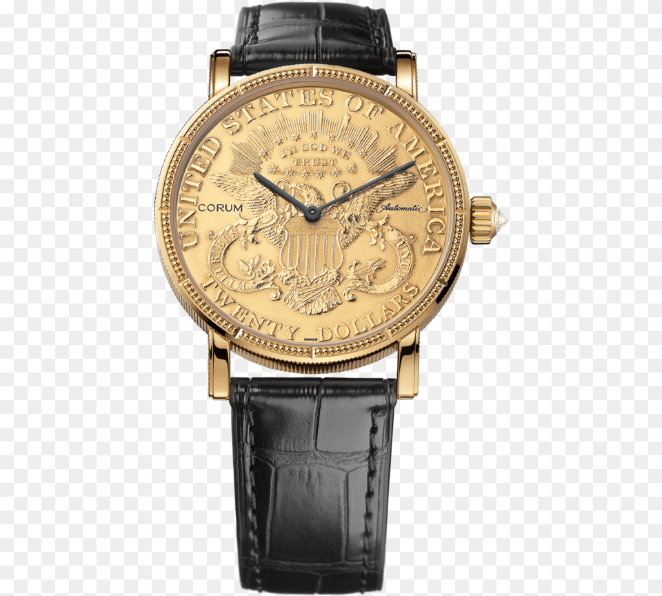 Corumgoldwatch Corum Coin Watch Price, Arm, Body Part, Person, Wristwatch Free Png Download