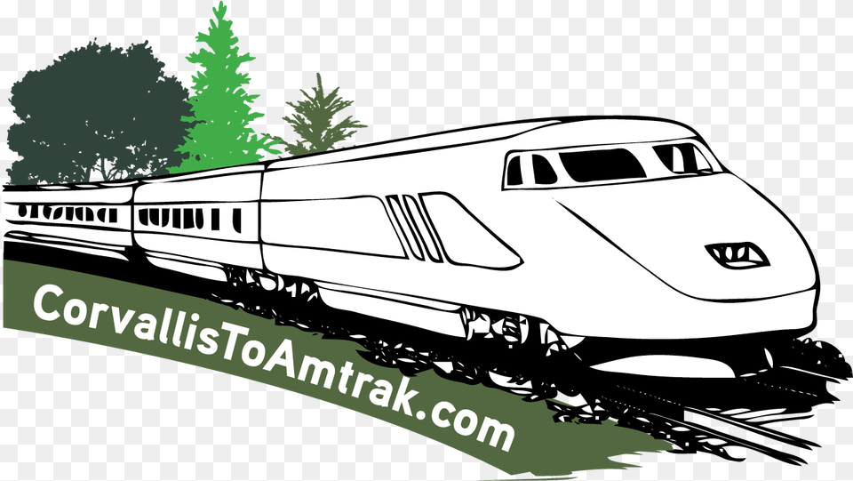 Corvallis Amtrak Connector Tickets High Speed Train Coloring Page, Railway, Transportation, Vehicle, Bullet Train Png Image