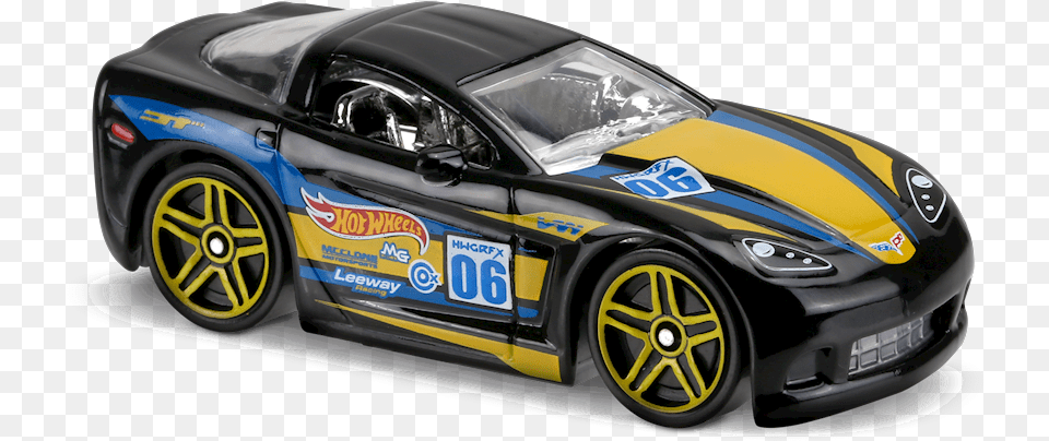Corvette 2017 Hot Wheels C6 Corvette Tooned, Alloy Wheel, Vehicle, Transportation, Tire Png Image