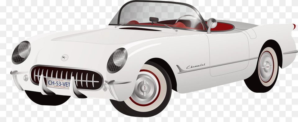 Corvette Clipart, Car, Convertible, Transportation, Vehicle Png Image