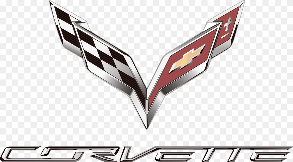 Corvette Logo Bedeutung Zeichen Logo Corvette C7 Logo, Emblem, Symbol, Car, Coupe Free Transparent Png
