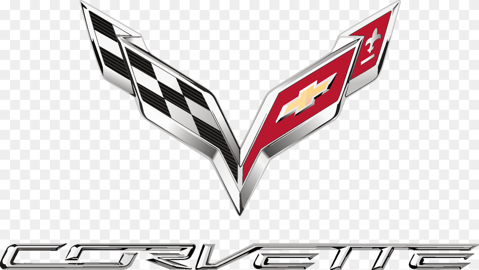 Corvette Logo Chevrolet Pdf Corvette Logo, Emblem, Symbol, Car, Coupe Free Png