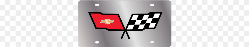 Corvette Logo Stainless Steel License Plate Corvette, Emblem, Symbol, Car, Coupe Free Png Download