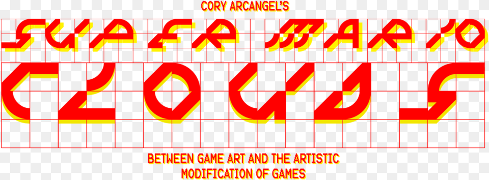 Cory Arcangel S Work Super Mario Clouds Is Considered Graphic Design, Text, Dynamite, Weapon Free Transparent Png