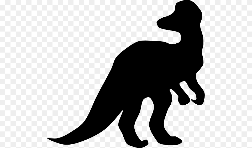 Corythosaurus Shadow Clip Art, Silhouette, Animal, Kangaroo, Mammal Free Png Download