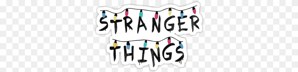 Cosas Ms Luz De Navidad Stranger Things Stickers Lights, Text, Animal, Kangaroo, Mammal Png Image