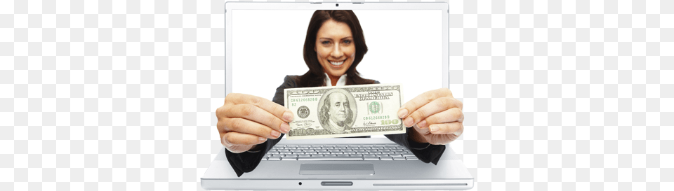 Cosas Que Puedes Hacer Desde Tu Computadora 100 Dollar Bill, Adult, Wedding, Person, Woman Free Png