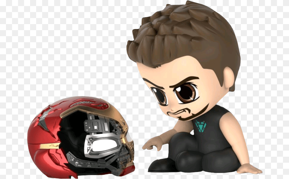 Cosbaby Endgame Tony Stark, Crash Helmet, Helmet, Baby, Person Free Png