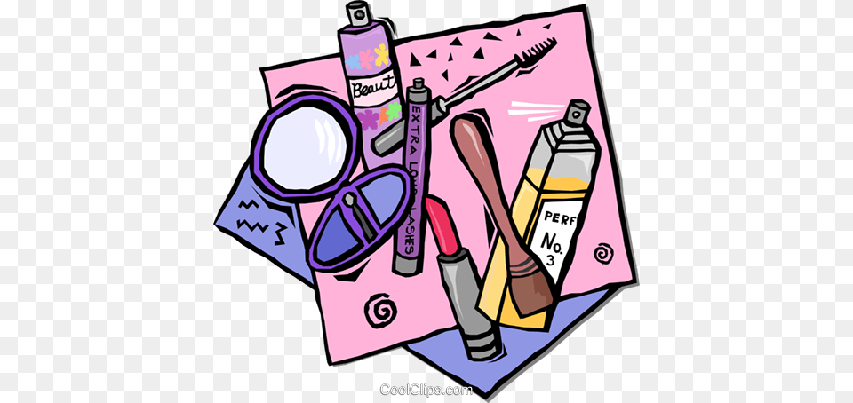 Cosmetics Royalty Vector Clip Art Illustration, Purple, Brush, Device, Tool Free Png Download