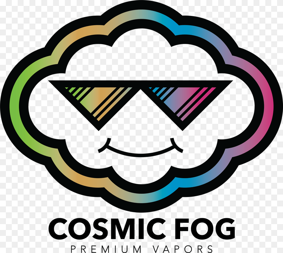 Cosmic Fog Rainbow Logo With Type Cosmic Fog Eliquid, Body Part, Hand, Person, Light Png