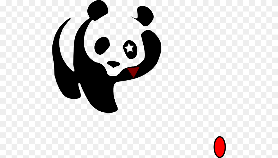 Cosmic Panda Waving Clip Art, Animal, Wildlife, Face, Head Free Png Download