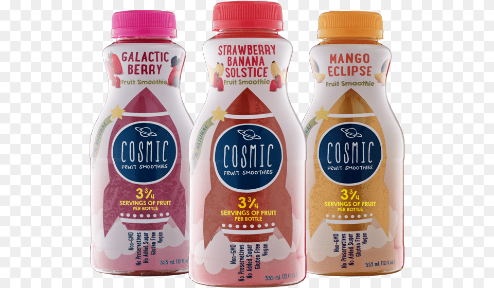 Cosmic Smoothies, Beverage, Milk, Food, Ketchup Free Png Download