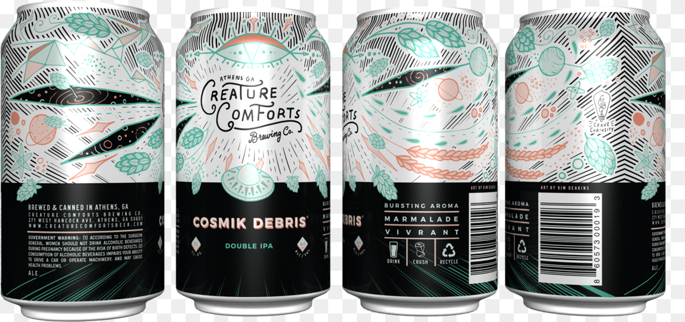 Cosmik Debris, Can, Tin, Alcohol, Beer Free Png