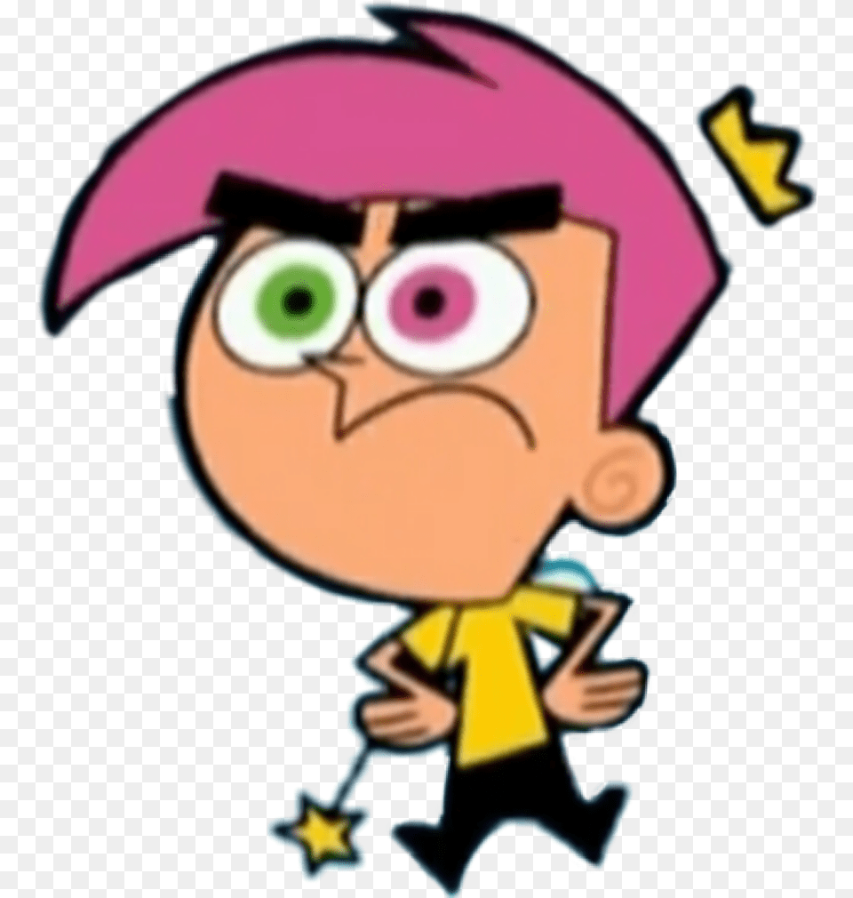 Cosmo Thefairlyoddparents Fairlyoddparents Nickelodeon Pink Cosmo Green Wanda, Cartoon, Baby, Person Free Transparent Png