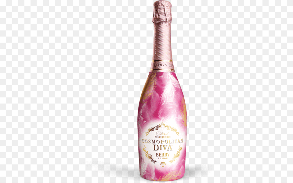 Cosmopolitan Diva Berry Fusion 750ml Cava Diva, Alcohol, Beverage, Bottle, Liquor Png