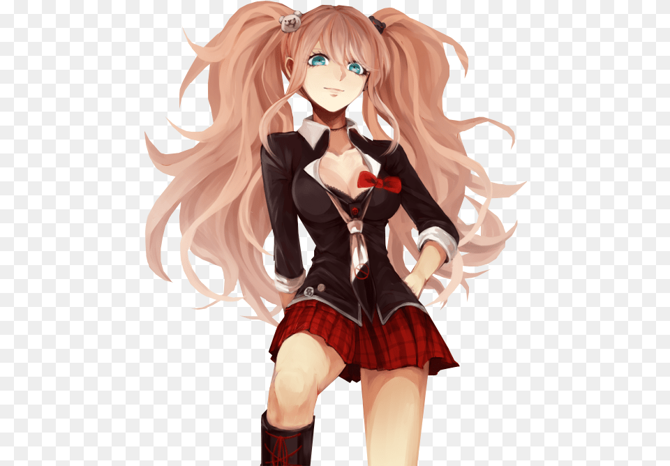 Cosplay Costume Full Set Danganronpa Dangan Ronpa Junko Junko Enoshima Fanart Transparent, Book, Publication, Comics, Adult Free Png