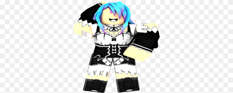 Cosplay Rem Anime Roblox Cartoon, Book, Comics, Publication, Clothing Png