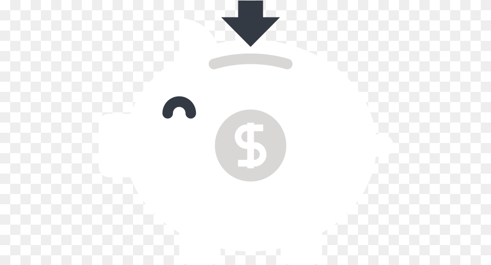 Cost Reduction Icon White, Piggy Bank, Baby, Person Png