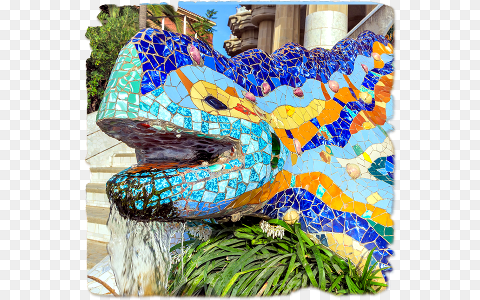 Costa Brava Barcelona Y Circuito Clsico Park Gell, Art, Mosaic, Tile, Adult Png