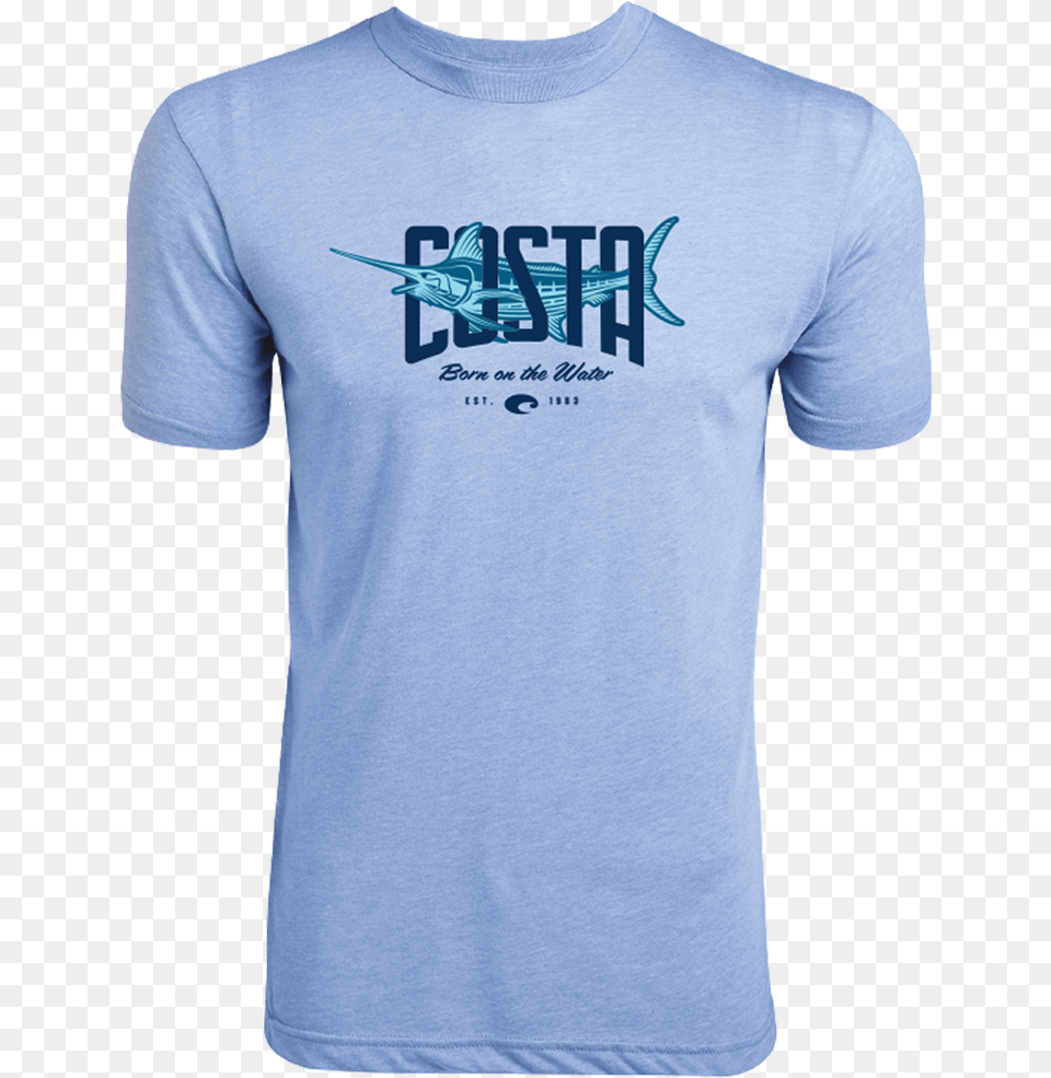 Costa Del Mar Price In Athletic Blue Heather Size Sleeve, Clothing, Shirt, T-shirt Free Png Download