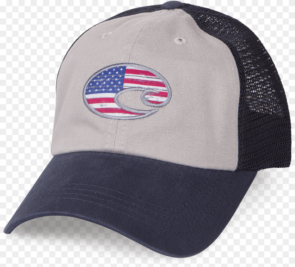 Costa Del Mar United Trucker Hat In Navy Angle Costa Rip Tide Trucker Hat Navy, Baseball Cap, Cap, Clothing Free Transparent Png