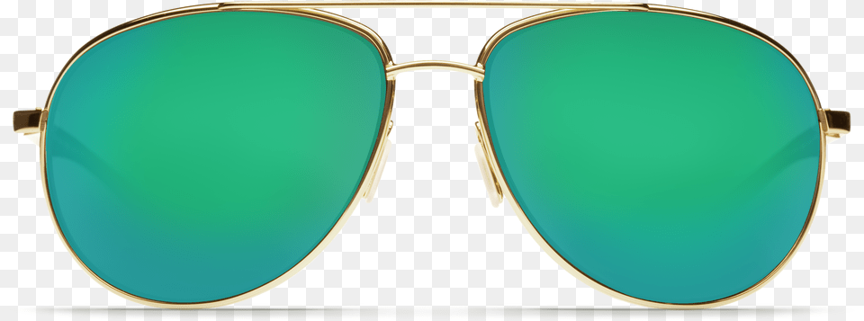 Costa Del Mar Wingman Sunglasses In Gold Metal Frames Circle, Accessories, Glasses Free Png