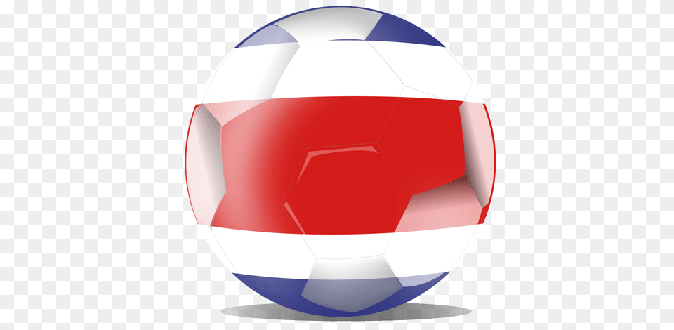Costa Rica Flag Football For Soccer, Ball, Soccer Ball, Sport, Sphere Free Png Download