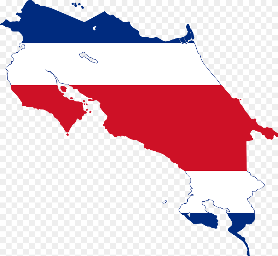Costa Rica Flag Map, Person Png Image