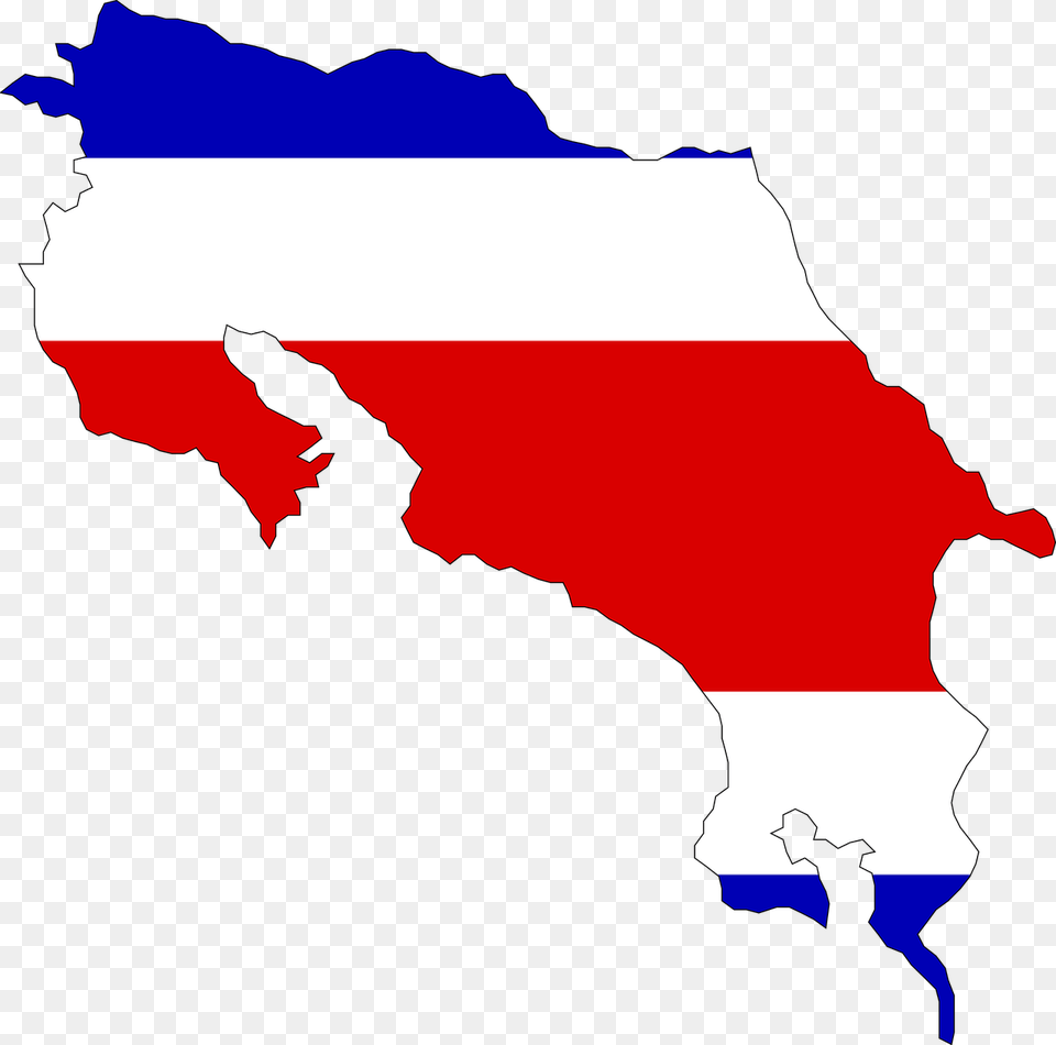 Costa Rica Flag Map, Adult, Male, Man, Person Free Transparent Png