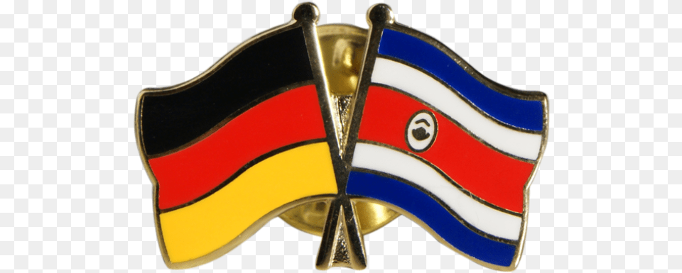 Costa Rica Friendship Flag Pin Badge Germany, Accessories, Logo, Symbol Free Png Download