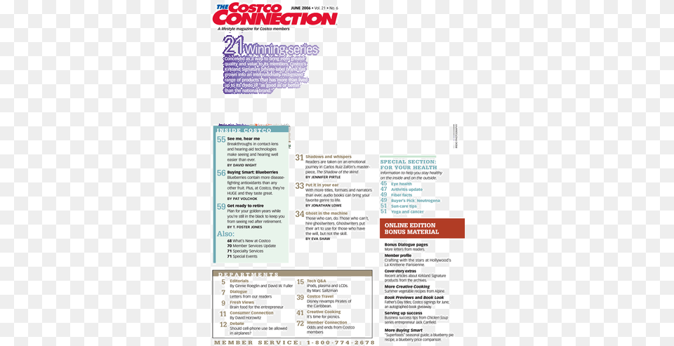 Costco Connection, Advertisement, Menu, Poster, Text Free Transparent Png