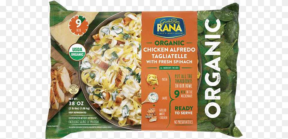 Costco Organic Chicken Alfredo, Food, Noodle, Pasta Free Png