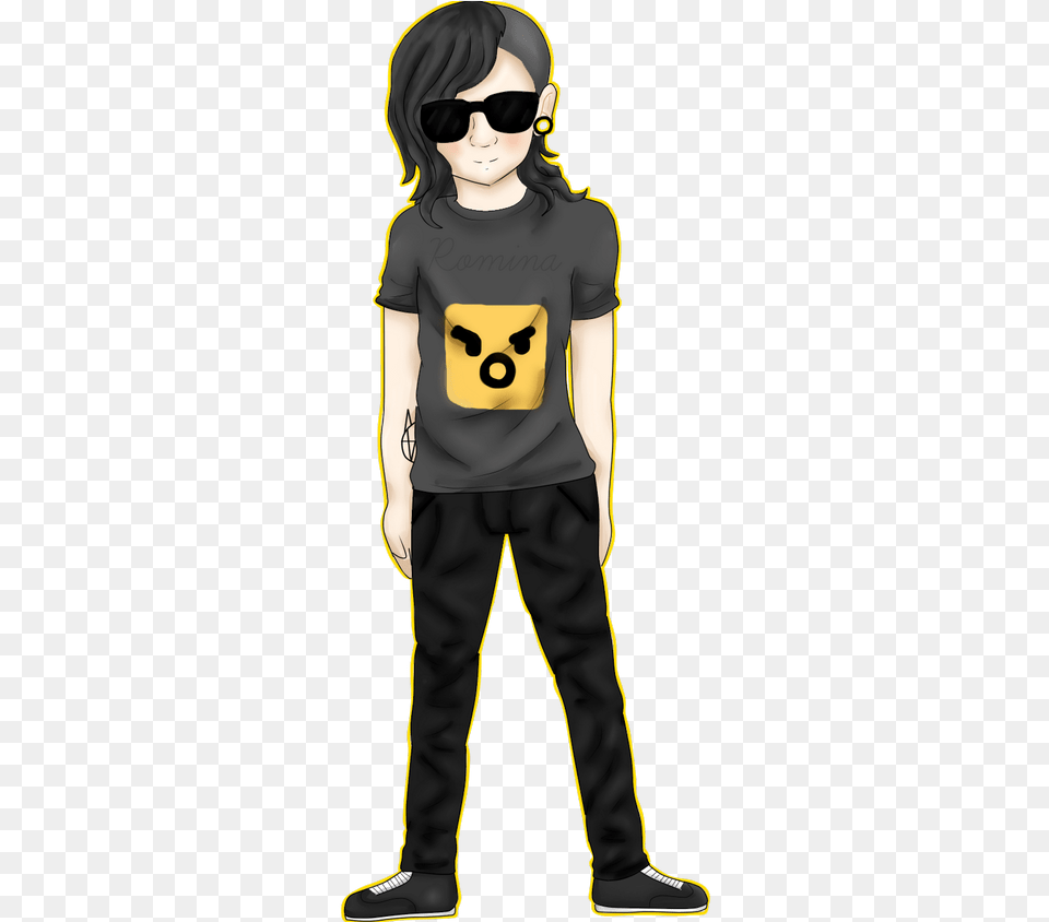 Costume, T-shirt, Clothing, Sunglasses, Person Png