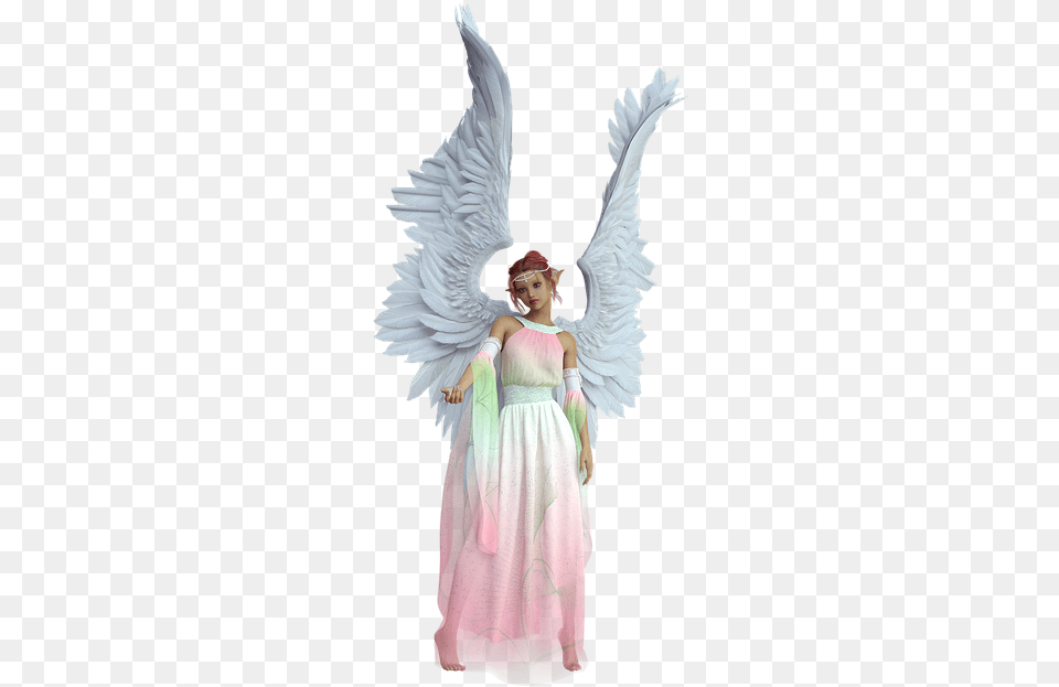 Costume, Angel, Child, Female, Girl Png Image