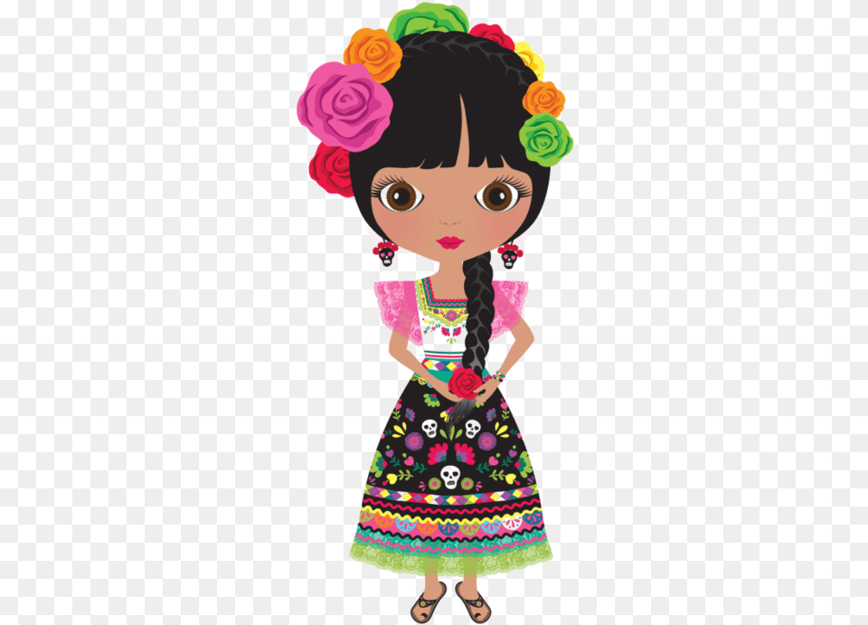 Costume Clipart Body Mexican Girl Clipart, Clothing, Dress, Female, Child Free Png