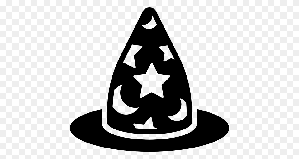 Costume Magicians Hat Magician Fashion Wizards Hats Icon, Gray Png Image
