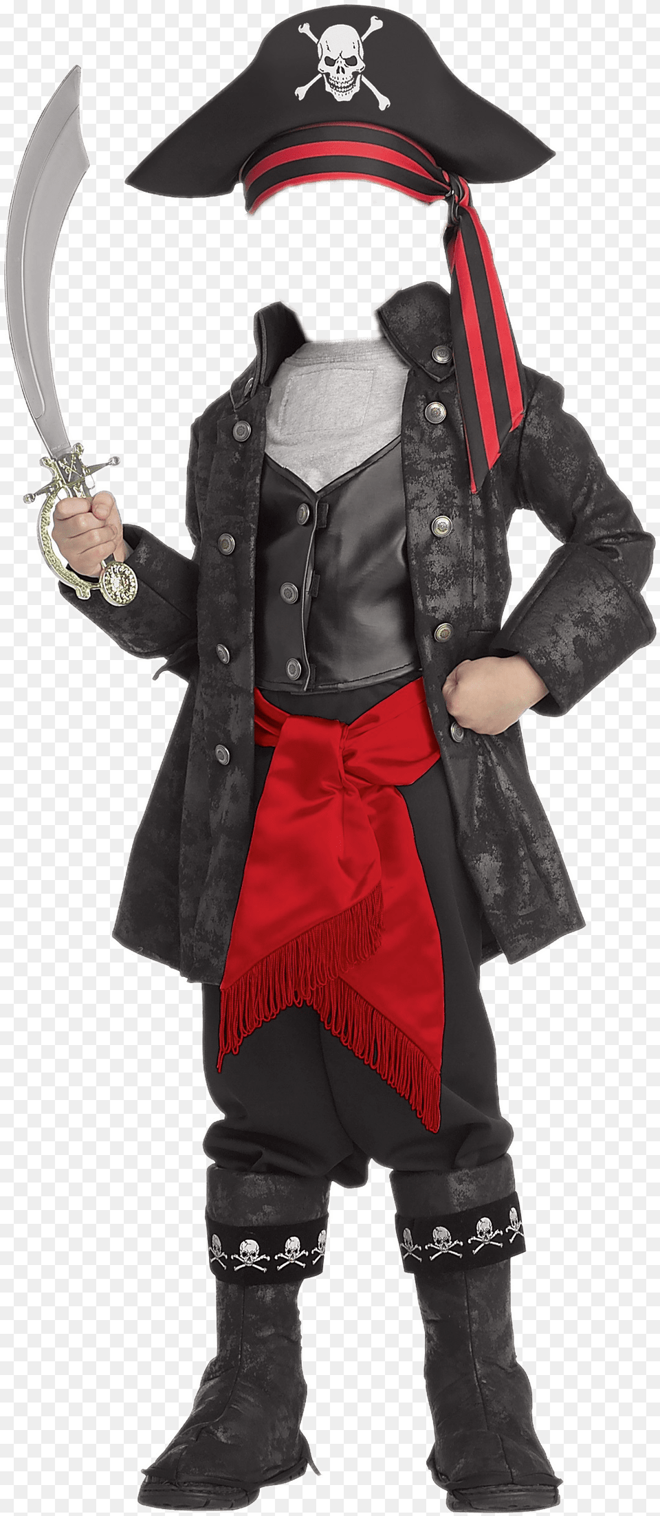 Costume Pirate, Clothing, Person, Coat, Blade Free Png Download