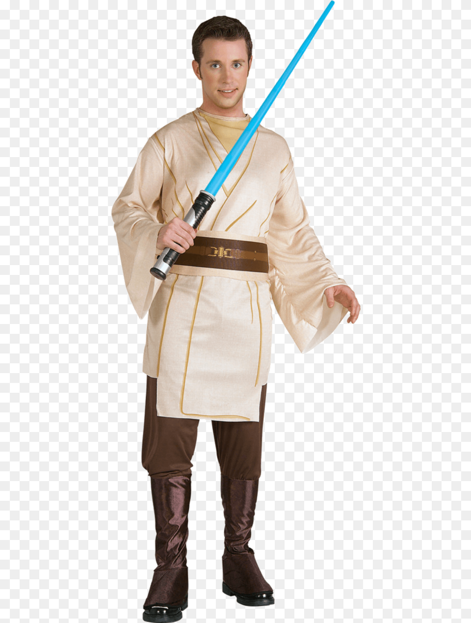 Costume Qui Gon Jinn, Weapon, Clothing, Sword, Person Png Image