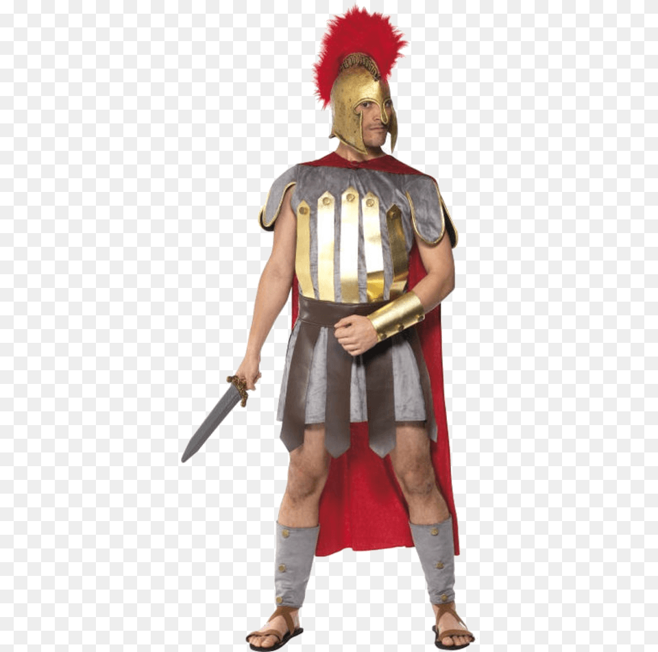 Costume Simply Fancy Dress Roman Soldier, Person, Clothing, Adult, Man Free Png Download