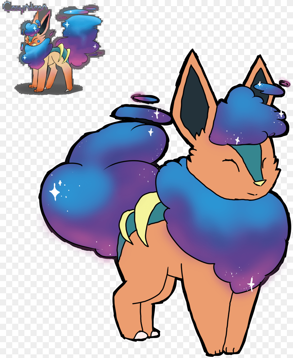 Cosyndeona Fusion Of Cosmog Cyndaquil And Flareoncosyndeon Cartoon, Baby, Person, Book, Comics Free Transparent Png