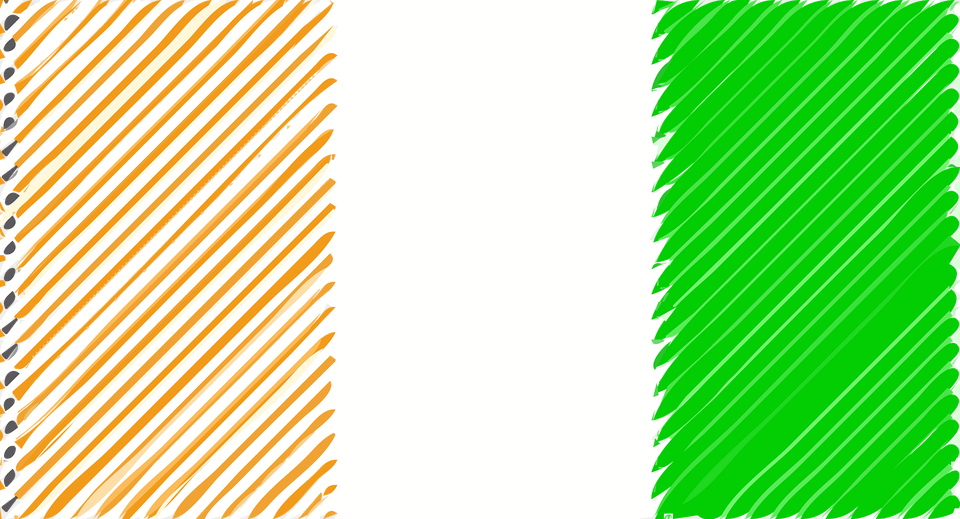Cote D39ivoire Flag Linear Clipart, Page, Text, Cutlery, Fork Free Png Download