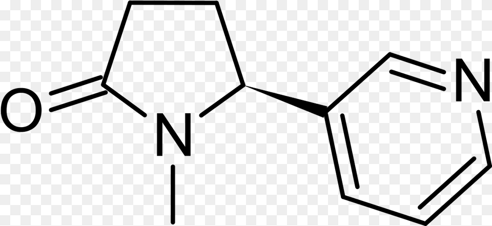 Cotinine Chemical Structure, Gray Png Image