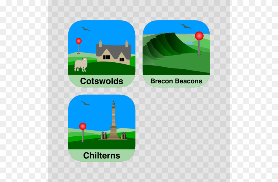 Cotswolds Brecon Beacons And Chiltern Hills Maps Offline Illustration, Text, Outdoors Free Png